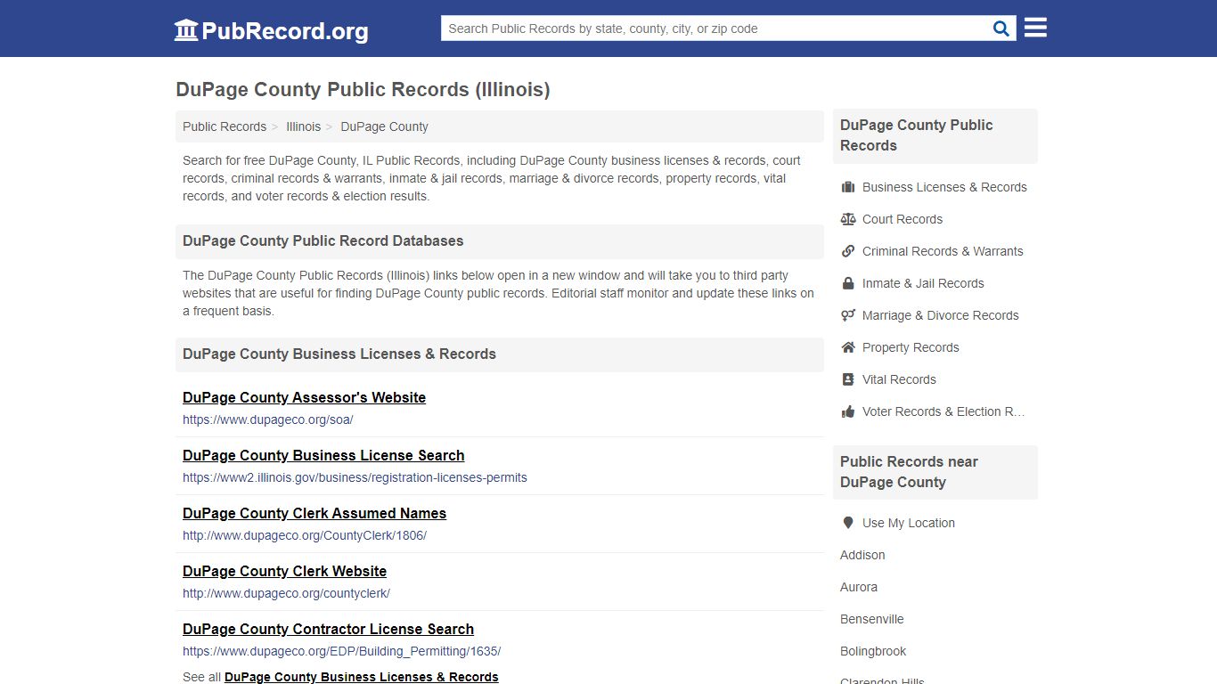 Free DuPage County Public Records (Illinois Public Records)